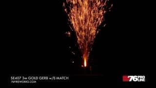 SE407 3m Gold Gerb w/ e-match (30sec)
