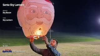 SL141 Santa Sky Lantern - Sky Bacon