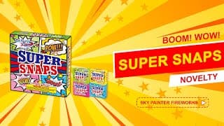 2023 Item Super Snaps SP23100X Novelty by Sky Painter Fireworks